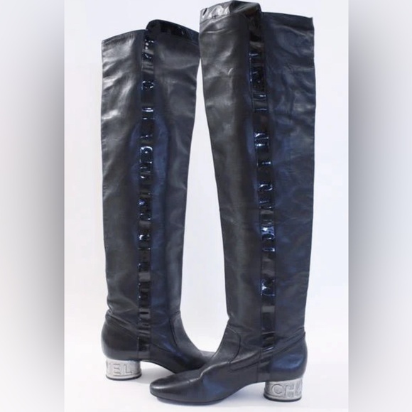 Chanel Over the Knee Runway Boots - Picture 1 of 15